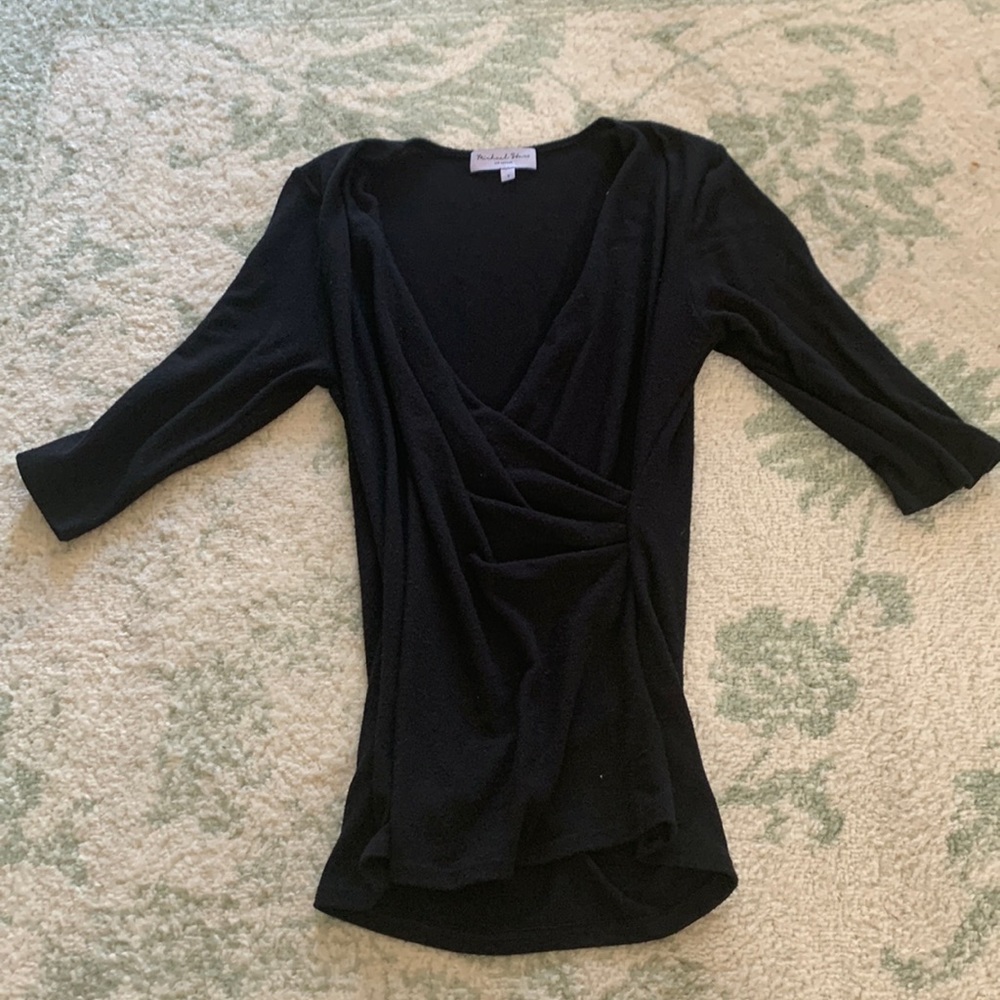 Black Short Sleeved Sweater